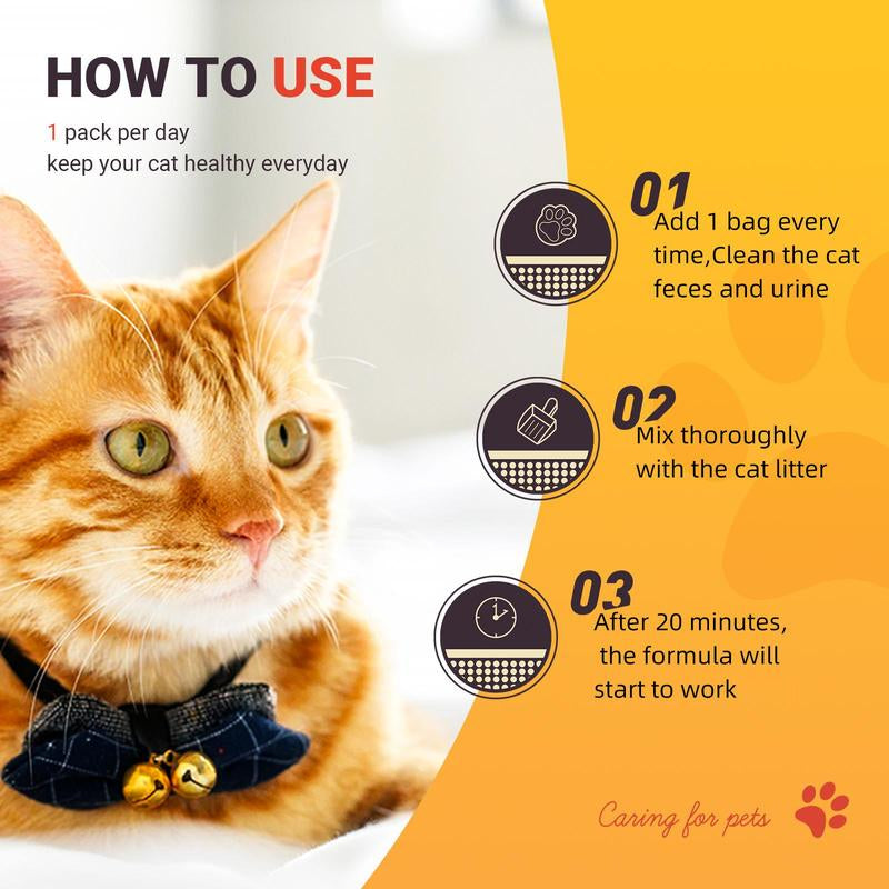 Dealsforyoudays Cat Companion Odor Eliminator - Healthy Cat with Effective Odor Control, Non-Irritating, Safe & Fresh Air, Innovative Technology Cat Enzyme Cleaner Litter Pellets Pine Pellets Litter Premium Crystal Cat Litter Pet Odor Eliminator