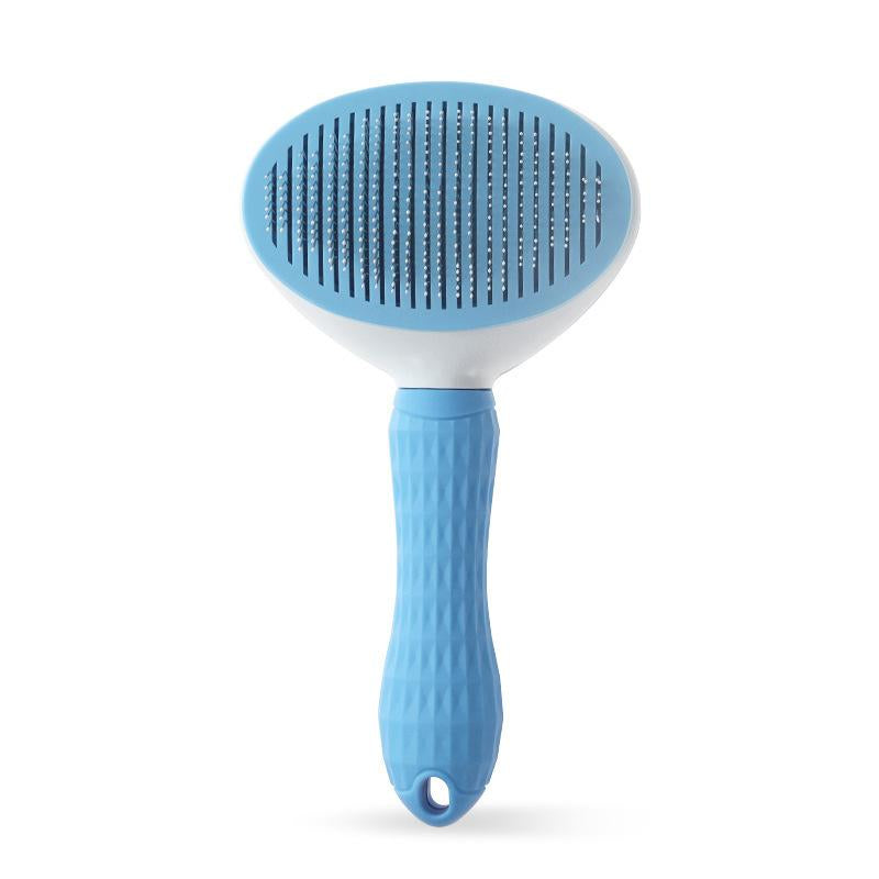 Cat and Dog Brush Set Grooming Comb - Cat and Dog Brush, Depilatory Shorthair Dog, Cat and Dog Grooming Set, Depilatory Comb and Nail Clipper Set Blue