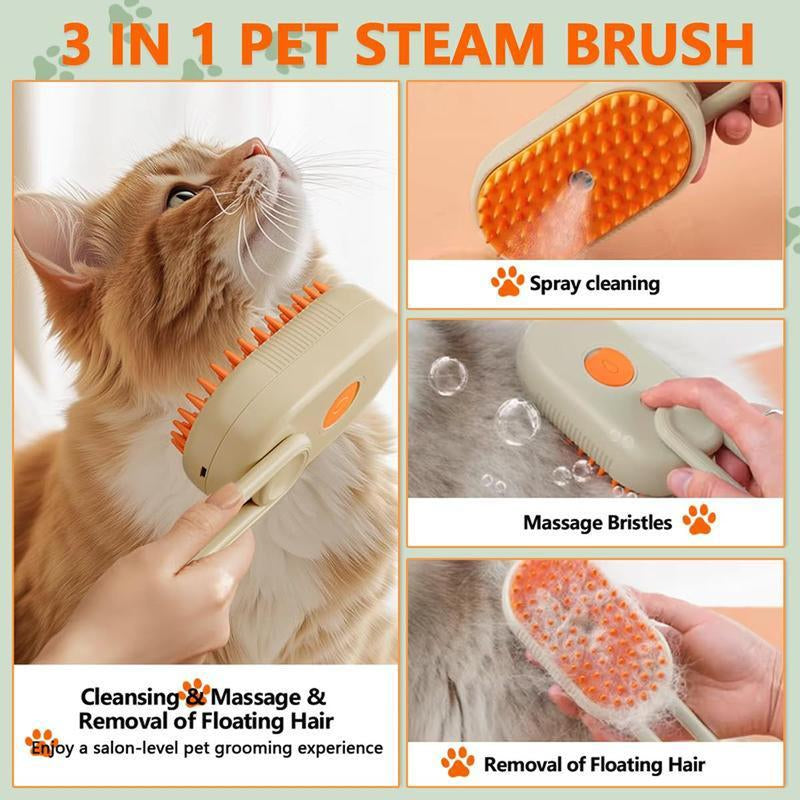 Say goodbye to pet hair chaos! 🐾✨ Meet the ultimate Pet Steam Brush - your go-to grooming tool for cats and dogs! Adjustable, multifunctional, and packed with steamy mist to effortlessly remove flying fur. Grooming just got a whole lot easier! 🐶🐱💖