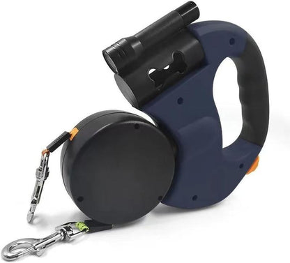 Tangle-Free Dual Dog Leash with 360° Swivel Head – for 2 Small to Medium Dogs (30 Lbs), 10Ft Retractable Leash, Lightweight Anti-Wear Handle, Dogaccessories,Puppy Essentials