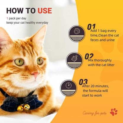 Dealsforyoudays Cat Companion Odor Eliminator - Healthy Cat with Effective Odor Control, Non-Irritating, Safe & Fresh Air, Innovative Technology Cat Enzyme Cleaner Litter Pellets Pine Pellets Litter Premium Crystal Cat Litter Pet Odor Eliminator