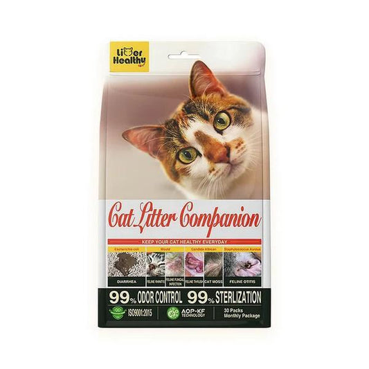 Dealsforyoudays Cat Companion Odor Eliminator - Healthy Cat with Effective Odor Control, Non-Irritating, Safe & Fresh Air, Innovative Technology Cat Enzyme Cleaner Litter Pellets Pine Pellets Litter Premium Crystal Cat Litter Pet Odor Eliminator