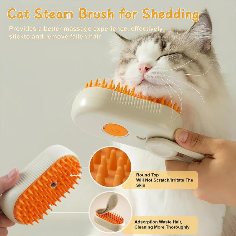 Say goodbye to pet hair chaos! 🐾✨ Meet the ultimate Pet Steam Brush - your go-to grooming tool for cats and dogs! Adjustable, multifunctional, and packed with steamy mist to effortlessly remove flying fur. Grooming just got a whole lot easier! 🐶🐱💖