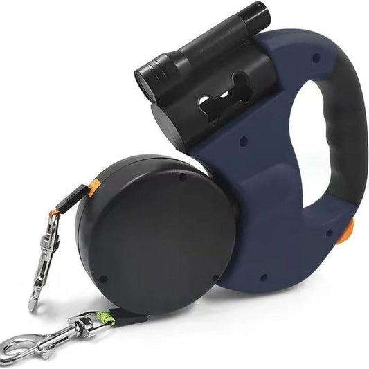 Tangle-Free Dual Dog Leash with 360° Swivel Head – for 2 Small to Medium Dogs (30 Lbs), 10Ft Retractable Leash, Lightweight Anti-Wear Handle, Dogaccessories,Puppy Essentials