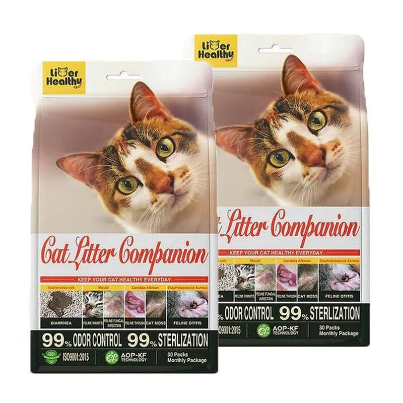 Dealsforyoudays Cat Companion Odor Eliminator - Healthy Cat with Effective Odor Control, Non-Irritating, Safe & Fresh Air, Innovative Technology Cat Enzyme Cleaner Litter Pellets Pine Pellets Litter Premium Crystal Cat Litter Pet Odor Eliminator
