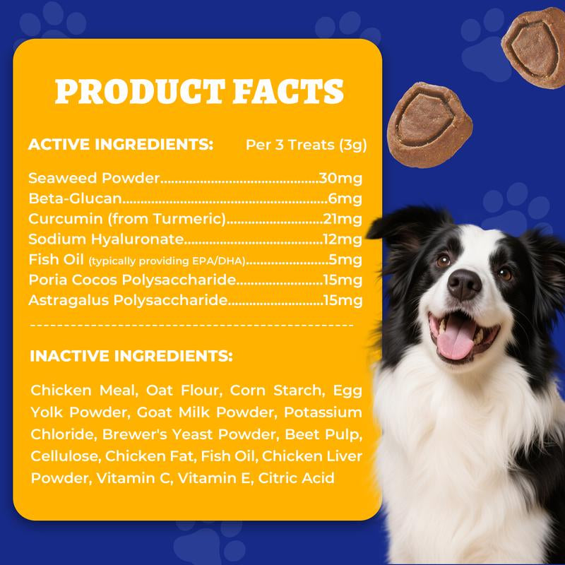 Wellix 260-Count Dog Allergy Relief Chews - Dog Allergy and Itching Skin Relief & Immune Support for Itchy Skin and Itchy Ears, 100% Natural Ingredients