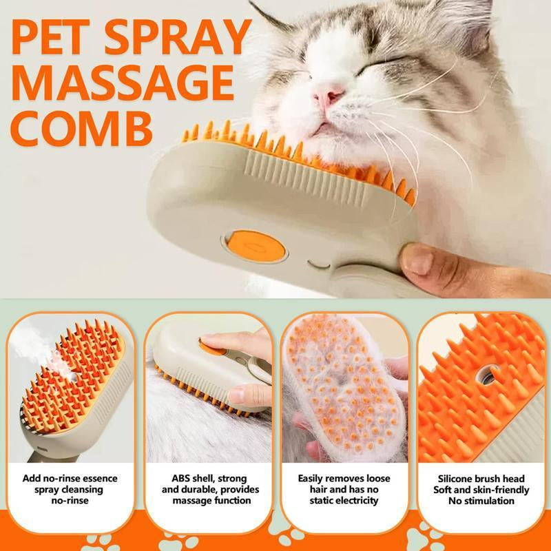 Say goodbye to pet hair chaos! 🐾✨ Meet the ultimate Pet Steam Brush - your go-to grooming tool for cats and dogs! Adjustable, multifunctional, and packed with steamy mist to effortlessly remove flying fur. Grooming just got a whole lot easier! 🐶🐱💖