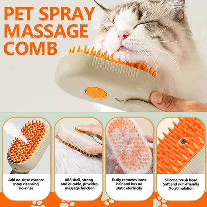 Say goodbye to pet hair chaos! 🐾✨ Meet the ultimate Pet Steam Brush - your go-to grooming tool for cats and dogs! Adjustable, multifunctional, and packed with steamy mist to effortlessly remove flying fur. Grooming just got a whole lot easier! 🐶🐱💖
